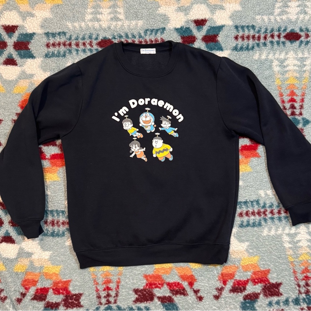Rare I’m Doraemon Fujiko Pro Take-Copter Sweatshirt Size Large Fits Medium